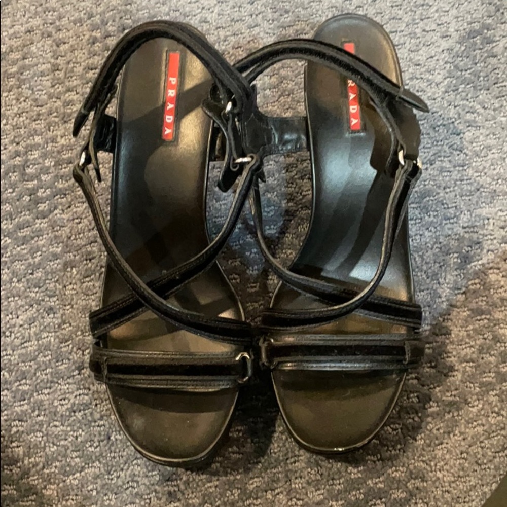 Prada wedges